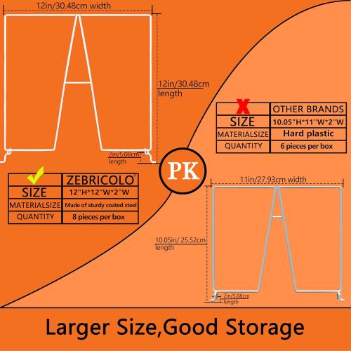 shelf dividers, create 40% more closet space, Set of 8, 12 inch wire shelf dividers, closet organizers and storage,supremely sturdy,closet shelf organizer,Will not break,closet dividers,No Tool,White