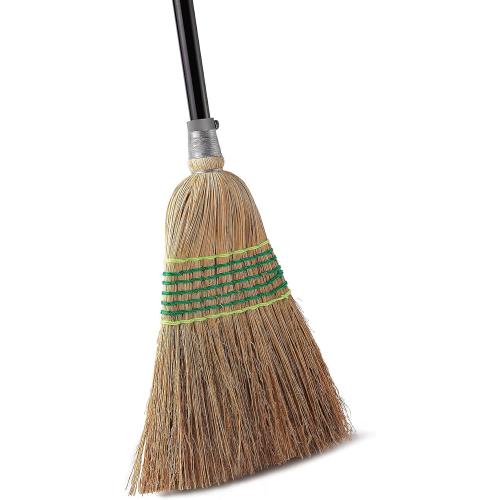 Yocada Heavy-Duty Corn Broom Commercial Indoor Outdoor Broom 59.8 inch Tall for Courtyard Garage Lobby Mall Market Floor Home Office Leaves Stone Dust Rubbish