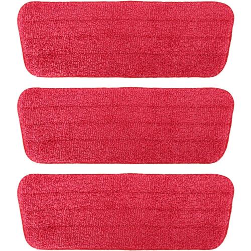 TreeLen 3 Packs Microfiber Mop Pads Spray Mop Replacement Heads Wet/Dry Floor Cleaning Refill Mop Pads Compatible with Rubbermaid Reveal,Swiffer PowerMop Refill,Libman