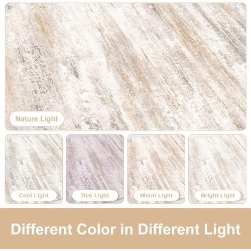 Anti Fatigue Kitchen Mats for Floor 2 Piece, Cushioned Abstract Kitchen Rugs,Memory Foam Kitchen Floor Mats, Standing Desk Mats for Laundry, Office, Sink Light Brown Multi
