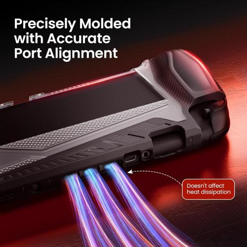 Dockable Case for Nintendo Switch 2 (2025)[7.9 inch] - TPU Grip Protective Cover for Switch New Gen 2025 Console & Joy-Con Controller Accessories - Black