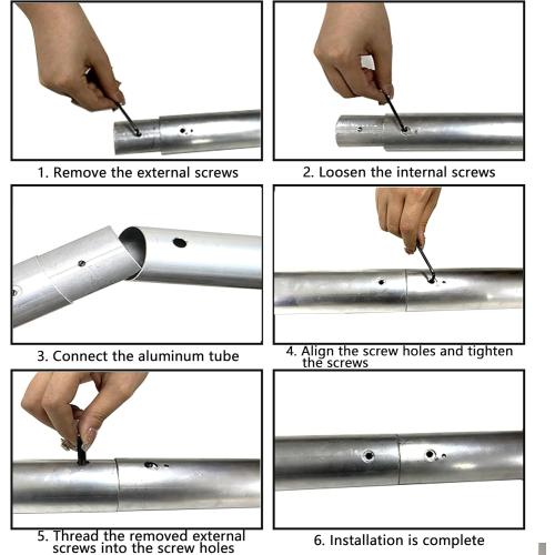 118/3m Stainless Metal Tube Crossbar for Studio Backdrop Wall Mount System - Holder Pole