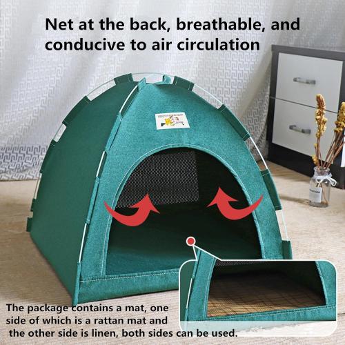 alfyng Cat Tent, Kitten Tent Cave Nest Bed, Portable Pet Cats Tents House for Little Dog, Folding House with Soft Mat for Small Animals All Seasons Indoor and Outdoor (14.2 x 14.2 x 11 INCH)