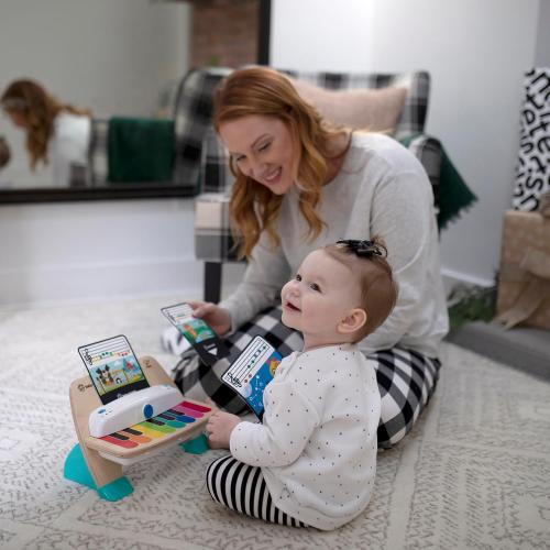 Baby Einstein and Hape Magic Touch Wooden Toy Piano, Montessori Musical Learning Toy for Babies and Toddlers 6mo