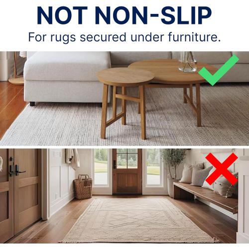 RUGPADUSA - Eco-Plush -  Thick - 100% Felt - Premium Cushioned Rug Pad - Available in 3 Thicknesses, Many Custom Sizes