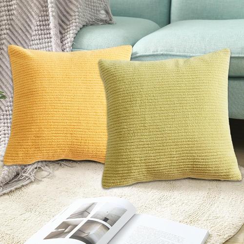 Modern Homes Corduroy Cushion Covers Soft Decorative Pillow Case for Living Room Sofa and Bed Living Room Accessories Soft Cushions Case