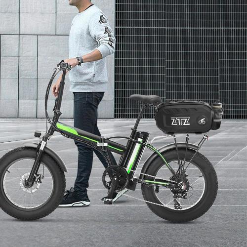 ZTZ 2025 Upgraded Biking Universal Bike Bags - 10L/17L Hard Shell Bike Bag with Perfect Size and Made of 100% PU & EVA, Bike Rack Bag with Reflector, Hand Strap for Commuter Travel Outdoor