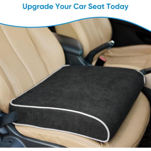 XL Office Chair Cushion, 4 Inch Thick High-Density Memory Foam Seat Cushion for Long Sitting, Tailbone Pressure Relief, Extra Large Support for Office Chair, Car Seat, Wheelchair, Non-Slip