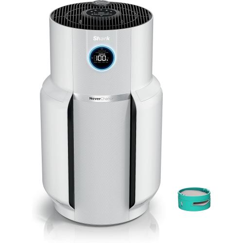Shark Air Purifier with NeverChange Air Filter Technology, 5 Year HEPA Filter, Covers 1400 Sq. ft, Odor Neutralizer and Clean Sense Technology, Removes 99.98% of Dust & Allergens, HP302 (Renewed)