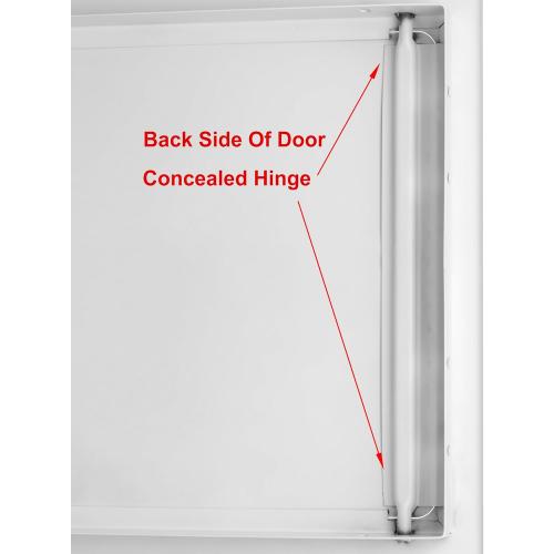 Premier 5000 Series Commercial Grade Steel Access Door, 12 x 12 Flush Universal Mount, White (Screwdriver Latch)