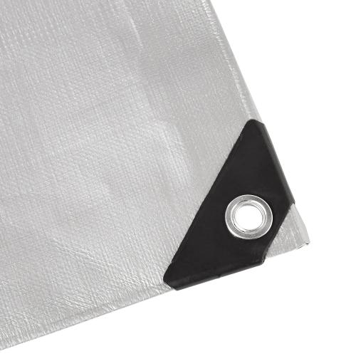 COLOR SILVER ❗❗Amazon Basics Multi Purpose Waterproof Poly Tarp Cover with Grommets, 20 x 20 ft, 10MIL Thick, Silver, 1-Pack
