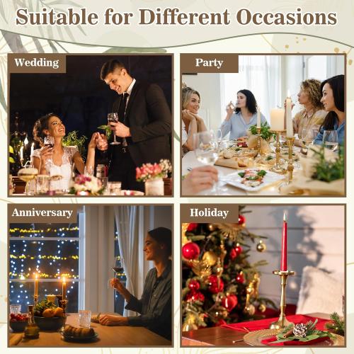 20PCS Rubber Candle Grippers, Grips Inserts for Taper Candles Holder Rubber Rings for Upright