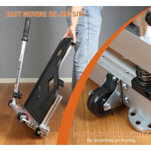 CUTTEREX 13” Vinyl Floor Cutter with Wheels – Easy Angle & Length Cutting, Flooring Tools - Cuts Vinyl Floor, Engineered Wood, LVP, LVT, VCT, SPC, WPC, HSS Blade/LED Light