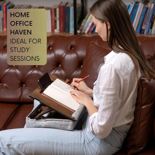 Lap Desk for Laptop - Laptop Tray with Cushion, Portable Lap Desk for Lap, Adjustable Lapdesk, Couch Lap top Table for Work, Ergonomic Lap top Stand for Bed