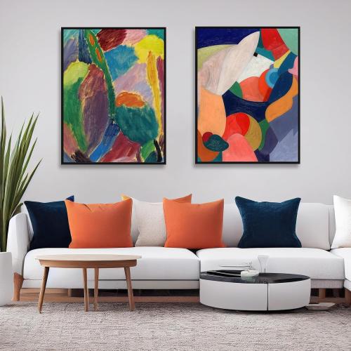 Metal Canvas Frame for 24x36 Oil Paintings, 1.5” Deep DIY Canvas Floater Frame for Portrait Landscape Prints Art Show Gallery Wall Home Office Living Room Decor (Black)