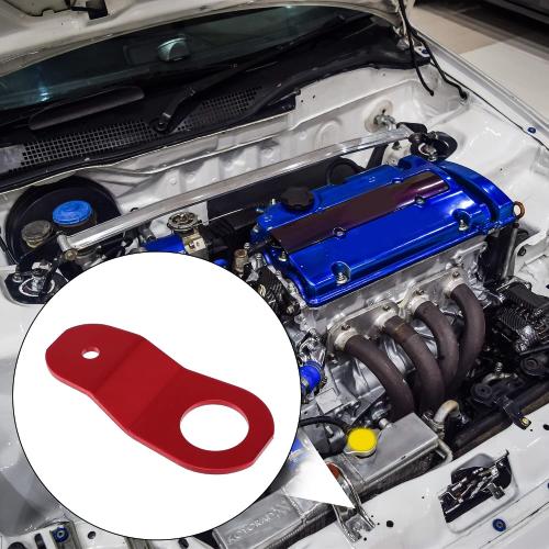 X AUTOHAUX Engine Water Tank Radiator Bracket Radiator Stay Mount Bracket and Washer Kit for Honda Civic 1996-2000 Aluminum Alloy Red 1 Set