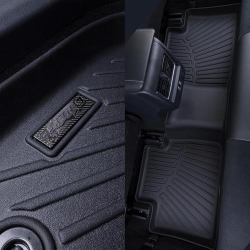 Floor Mats with Trunk Mat for 2017-2025 Chrysler Pacifica Hybrid Touring (Non Fit Pinnacle Model) 7 Seater TPE All Weather Protection carFloor Liners & Cargo Liners