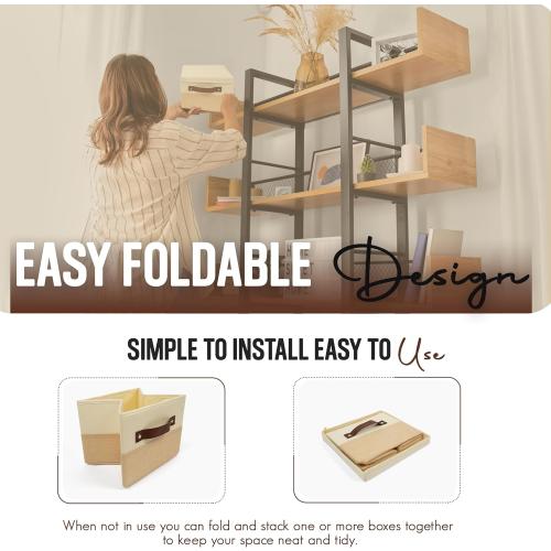 Greeting Card Organizer Box with 15 Dividers | Holds 150  and Collapses When not in Use | Stylish Greeting Card Storage Box Organizer