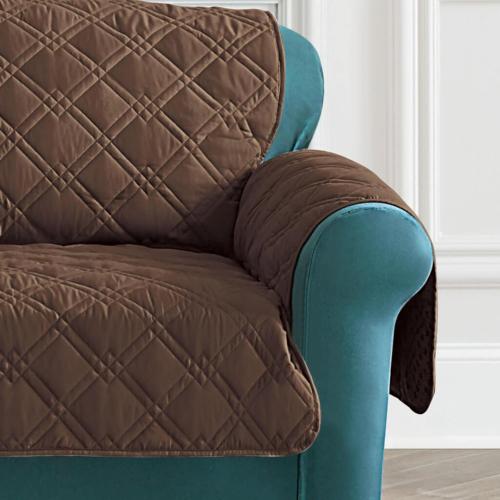 SureFit Pet Protector Recliner Furniture Cover in Chocolate