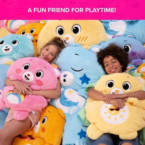 Happy Nappers: Care Bears Sleep Sack Large - Wish Bear - 66 x 30, 2-in-1: Plush Character Opens Into Sleeping Bag, Soft Nap & Play Animal, Kids 3