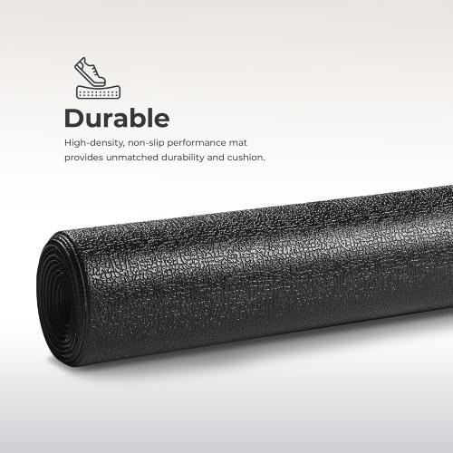 Sunny Health & Fitness Equipment Mat – Multiple Size Options – Non-Slip Floor Protection Pad for Treadmill, Bike, Elliptical, Yoga or Standing Desk and other Exercise Equipment
