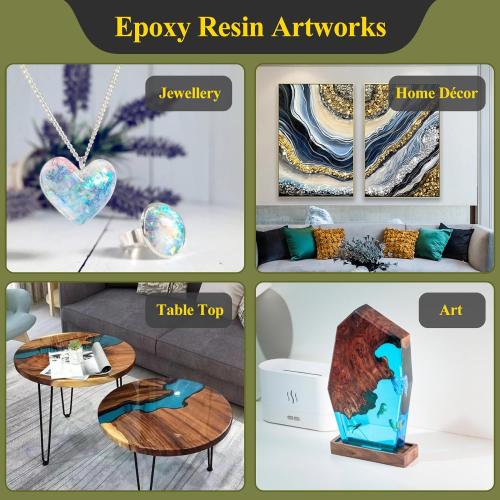 TAKIMO 2 Gallon 3× UV Resistant Epoxy Resin Kit - Professional Bulk Pack for River Tables, Countertops & Bar Tops - Anti-Yellowing Shield, 256oz