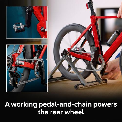 LEGO Icons Road Bike - Building Set for Adults, Ages 18  - Model Racing Bike with Realistic Details - Home Office or Desk Decor - Gift for Birthdays - 11380