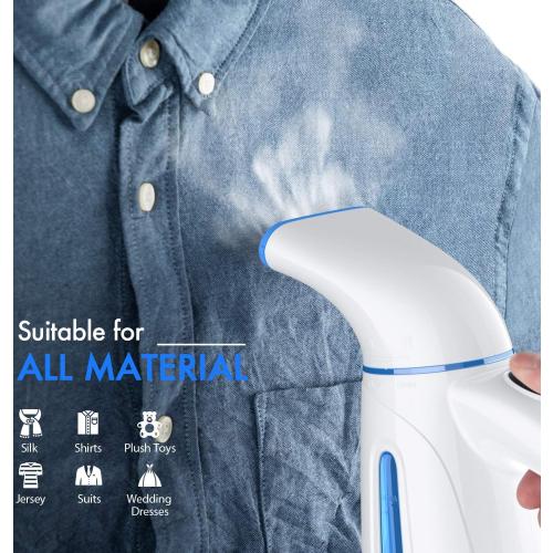 OGHom Steamer for Clothes, Handheld Clothing Steamer for Garment, 240ml Big Capacity 700W Portable Travel Steam Iron (Blue)