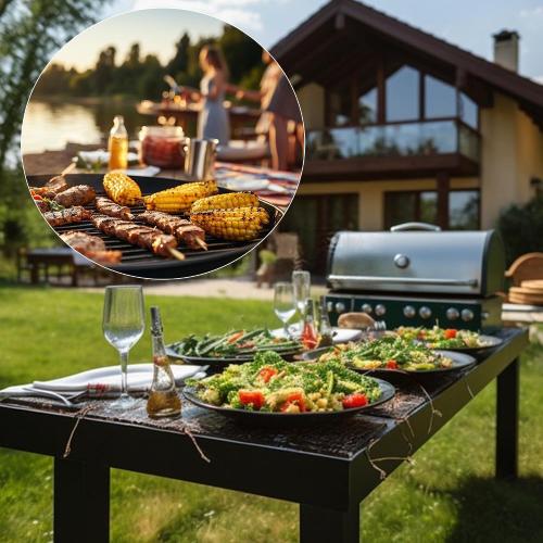 17-Inch 12 Pack Long Flat BBQ Skewers, Brazilian-style Stainless Steel 3/8 Inch Wide Blade with hardwood Handle barbecue skewers for Grilling Meat,Chicken,Shrimp,Vegetables-Set of 12