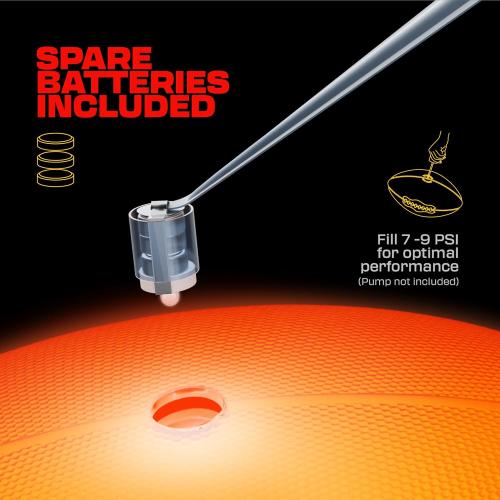 Light Up Football - Glow in the Dark Ball - NO 6 - Boys Gifts - Outdoor Sports, Birthday Gifts for Boys 8-15  Year Old - Kids Teenage Youth Gift Ideas - Boy Toys Stuff Ages 8 9 10 11 12 13 14 15