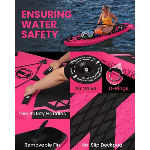 Inflatable Stand Up Paddle Board with Premium SUP Accessories & Camera Mount, Inflatable Ultra-Light (17.3lbs) Paddle Board for Adults & Youth of All Skill Levels, 11' Inflatable SUP Board