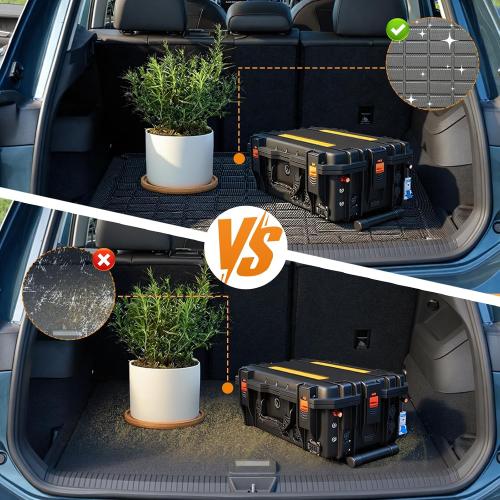 Trunk Liner  All-Weather TPE Material Waterproof Car Cargo Liner Mat, Black
