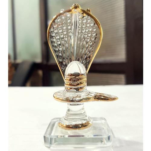 Glass Shiva Lingam Shiv Ling Idol Murti for Daily Pooja Purpose, and Home Decor.
