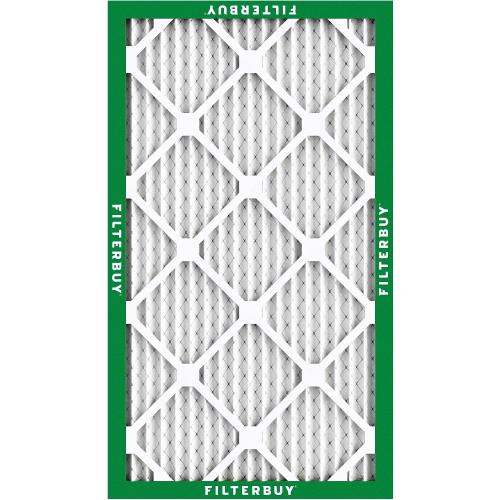 Filterbuy 16x25x1 Air Filter MERV 8 Dust & Allergy Defense (4-Pack) | Electrostatic Pleated HVAC AC Furnace Filters Replacement, Made in USA (Actual Size: 15.50 x 24.50 x 0.75)