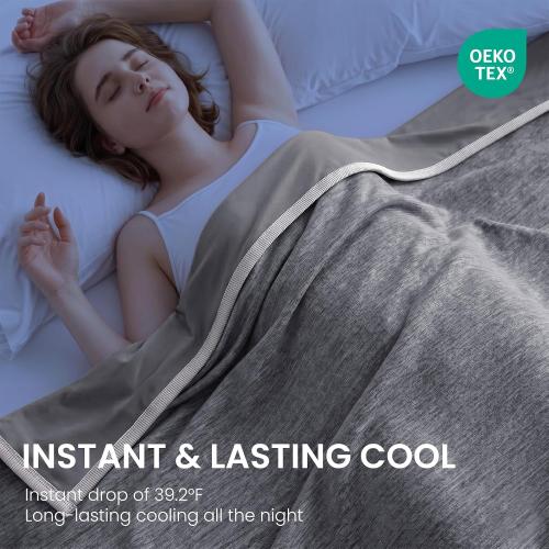 Topcee Cooling Blanket Queen Size 90x90 for Hot Sleepers Summer Blanket