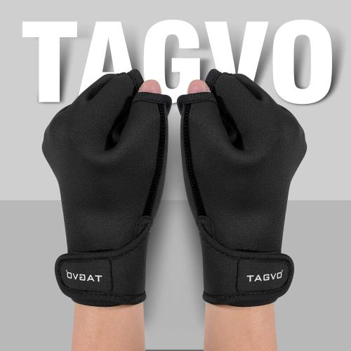 TAGVO Aquatic Gloves for Helping Upper Body Resistance, Webbed Swim Gloves Well Stitching, No Fading, Sizes for Men Women Adult Children Aquatic Fitness Water Resistance Training