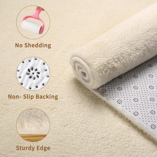 Sour Lemon 8x10 Area Rugs for Living Room, Soft Large Area Rug Fluffy Rugs for Bedroom，Machine Washable Area Rug Non Slip Carpet Rug for Living Room Playroom Kids Room Home Decor