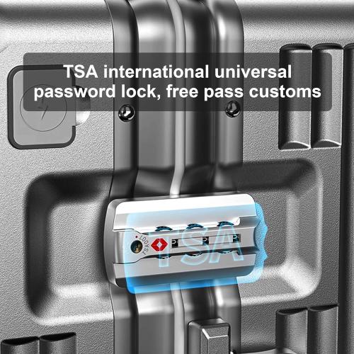 Zipperless Luggage, 22x14x9 Aviation Certified, Polycarbonate Aluminum Hardshell, Expandable Carry-On Luggage with Spinner Wheels, Hardshell Luggage, 20 Inch Cabin