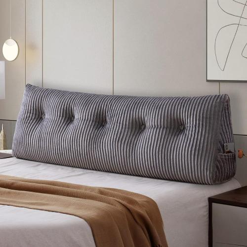 COLOR grey Large Headboard Pillow