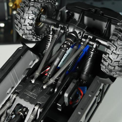 INJORA Drive Shaft Steel Black Front Rear Center Shaft with D Shaped Hole for TRX4M Defender Bronco 1/18 RC Crawler Upgrade, 22g/Set