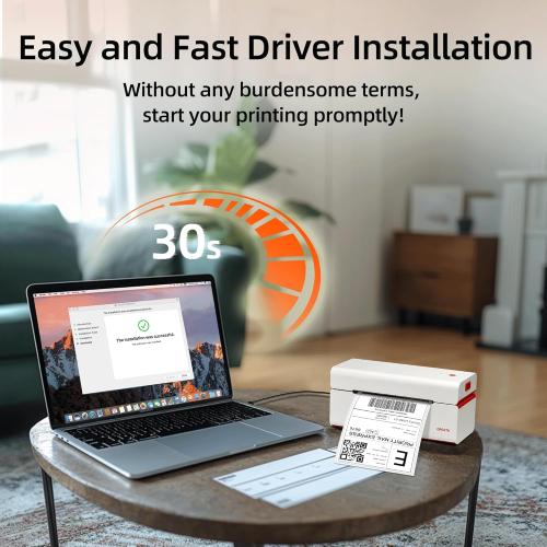 ORGSTA USB Shipping Label Printer - T001 4x6 Thermal Label Printer for Small Business, High Speed Label Printers for Shipping Package, Used for Ebay, Amazon, Shopify, Etsy, USPS, FedEx(USB Only)