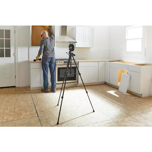 BOSCH BT 150 Compact Tripod with Extendable Height for Use with Line Lasers, Point Lasers, and Laser Distance Measures