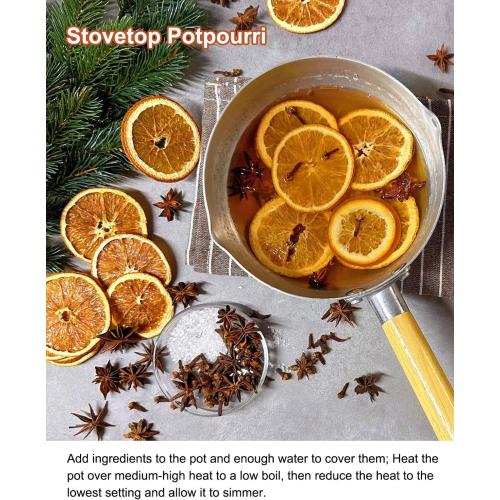 Simmer Pot Potpourri, Tis The Season Stovetop Potpourri with Dried Orange Slices, Star Anise and Clove, Simmering Potpourris for Home Fragrance, Odor Removal, Holiday, Relaxing, Housewarming Gift