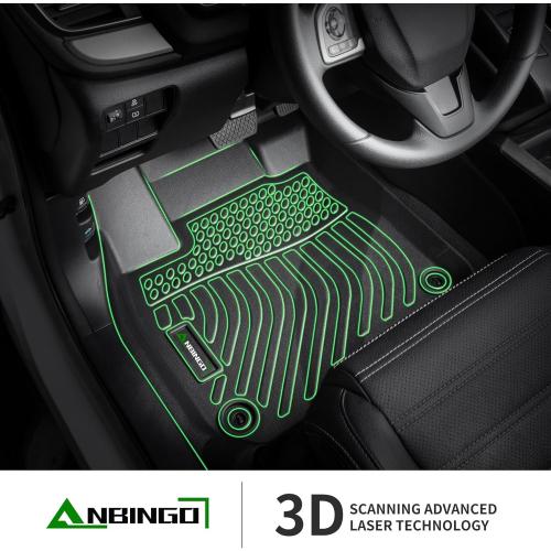 ANBINGO®Fit for Dodge Ram Floor Mats Ram 1500 Crew Cab 2025-2026(with Rear Under-Seat Factory Storage Bucket Seat) All Weather Mat for Dodge Ram TPE Car Mat Rugs for Ram Rubber Trunk Carpet for Ram