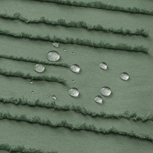 Size 72x72 Color Green  Boho Fabric Shower Curtain Set, Modern Farmhouse Tufted Cloth Shower Curtains with Striped Textured for Luxury Bathroom Decor, Soft & Wrinkle Resistant, Sage Green, 72 x 72