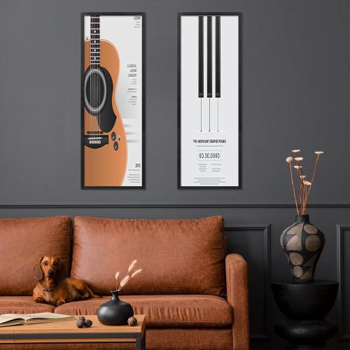 Poster Frame Black 2 Pack, Poster, Picture Frames with HD Plexiglass for Horizontal or Vertical Wall Mounting, Durable Scratch-proof Safe and Artistic