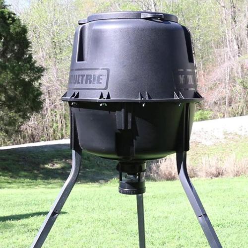 Moultrie Deer Feeder Standard - 30-Gallon - Moultrie Quick-Lock Hopper System - Digital Timer Control - 200 lb Feed Capacity