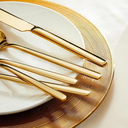 Silverware Set, 20 Piece (Gold, 20 pieces for 4)