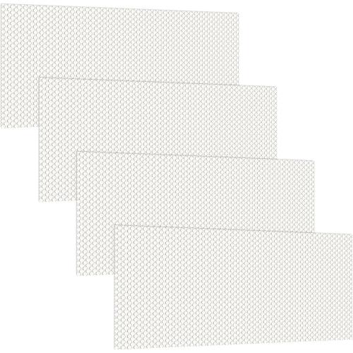 Frienda 4 Pcs Fluorescent Light Covers Replacement Flat Clear Prismatic Acrylic Ceiling Light Cover Panels(22.5 x 46.5: x 0.1)