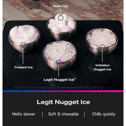 GE Profile Opal 2.0 Ultra Nugget Ice Maker with .75 Gallon Side Tank and Scale Inhibiting Filter, Scoop Included, 38 lbs in 24 Hours, Pellet Ice Machine with WiFi & Smart Connected, Stainless Steel NEEDS CLEANING